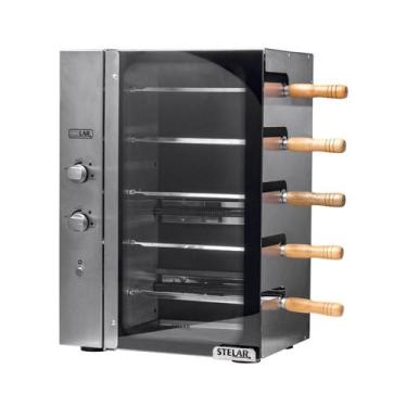 Imagem de Churrasqueira a Gás Rotativa Stelar de 5 Espetos, 220V