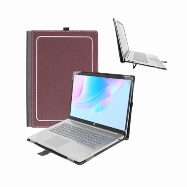 Imagem de Shellman Capa protetora para Microsoft Surface Laptop 7 de 13,8 polegadas, Windows 11 AI+ PC, suporte de laptop ajustável em vários ângulos com ventilação térmica, vermelha