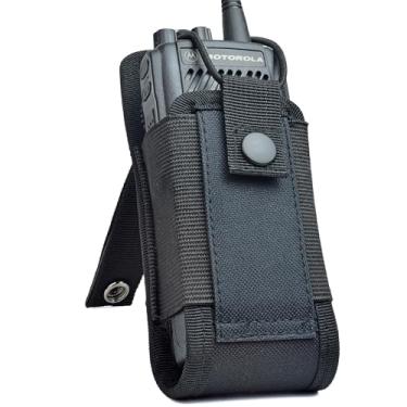 Imagem de HYS Coldre de rádio MOLLE bolsa, suporte universal para walkie talkie para colete policial Molle, coldre de nylon Walkie Talkies para Motorola GP88 GP300 MT500 MT1000 MTS2000 xts2500 CP200D rádio