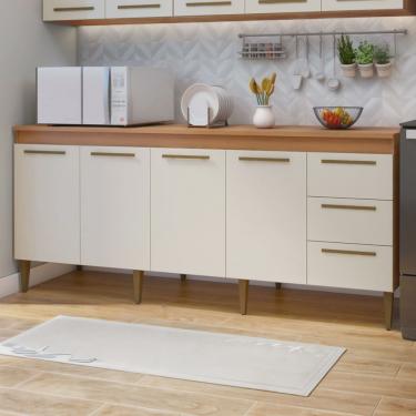 Imagem de Balcão Atenas 4 Portas e 3 Gavetas