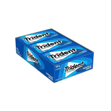 Imagem de Chiclete Trident Hortelã sem Açúcar - Caixa com 21 Unidades