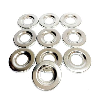 Imagem de Kit 10un Canoplas Aço inox Para Acabamento Pias E Banheiros