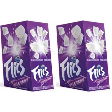 Imagem de Chiclete Flics Uva Arcor c/ 12Unid - 2 Caixas