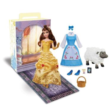 Imagem de Boneca Princess Story Disney Store Belle com livro de colorir