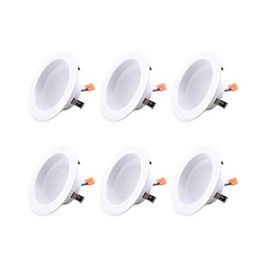 Imagem de Asencia Lâmpada de LED regulável de 15 cm equivalente a 75 watts, luz do dia a 5000 K, 35.000 horas, pacote com 6 lâmpadas de LED, branca