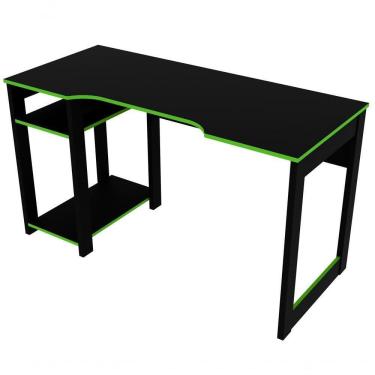 Imagem de Mesa Para Computador Gamer Me4152 Preto Verde Preto Verde