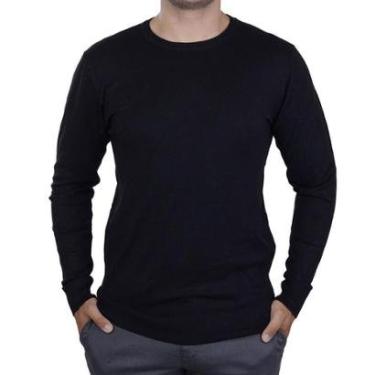 Imagem de Blusa Masculina Broken Rules Sueter Tricot Preta - 590192-Masculino
