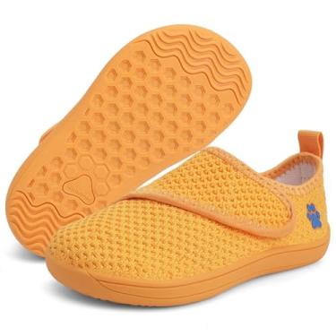 Imagem de WateLves Sapatos aquáticos para crianças pequenas, minimalistas, largos, descalços, sola com zero queda, largos, largos, largos, soltos e soltos aquáticos, Laranja vitalidade, 17