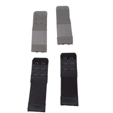Imagem de kit com 4 extensores elásticos para Soutien com 2 ganchos e 2 regulage