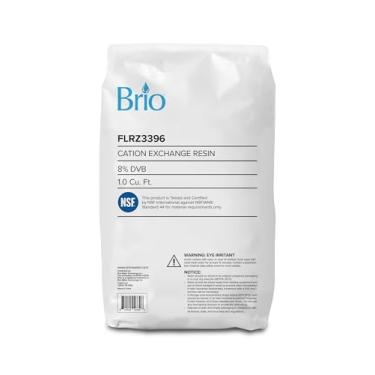Imagem de Brio Resina de troca catiônica, 8% DVB reticulado, 3 m, padrão NSF/ANSI 44, refil para sistemas de amaciante de água e cartuchos