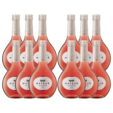 Imagem de Vinho Português Rosé Meio Seco Mateus 187ml Kit 12 Unidades