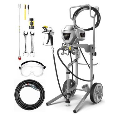 Imagem de InoKraft Pulverizador De Tinta Sem Ar Maxpray M3 Cart, Altamente Eficiente, Sem Diluição, Com Mínimo Excesso De Pulverização Para Projetos De Pintura "Faça Você Mesmo" De Até 15 Galões, Para Interio