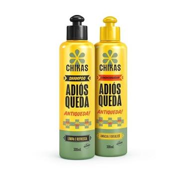 Imagem de Kit Shampoo e Condicionador Adiós Queda Antiqueda Limpa e Refresca