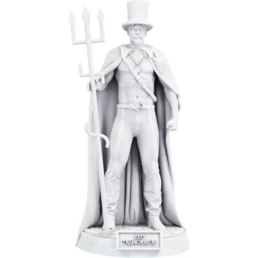 Imagem de Estátua Exu Tranca Ruas Imagem Umbanda Candomblé (Cor Mármore)