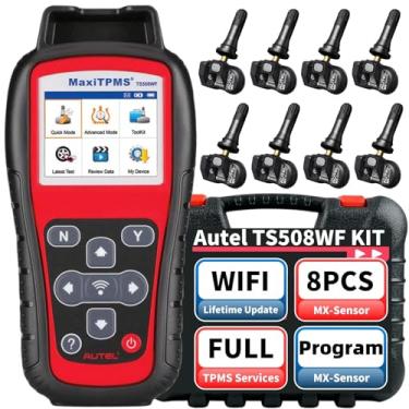 Imagem de Autel MaxiTPMS TS508WF KIT TPMS Ferramenta de Programação, Plus $230 8PCS 315MHz + 433MHz MX-Sensor, Ativar/Reaprender/Diagnosticar Todos os Sensores, Programar MX-Sensor, Atualizações Gratuitas