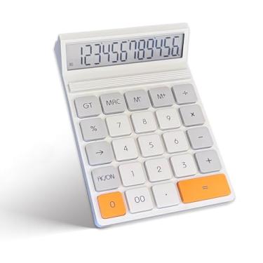 Imagem de Calculadoras de mesa, calculadora Benkaim de mesa, calculadora de botão grande com tela grande de 12 dígitos para uso no escritório, casa e negócios