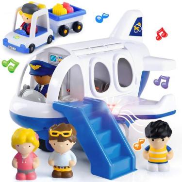 Imagem de Avião de Brinquedo PLAY - Para Crianças a Partir de 2 Anos com Bonecos