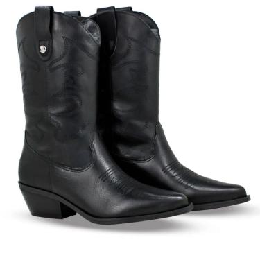 Imagem de Bota Couro Bottero Western XXIII Feminina - Preto