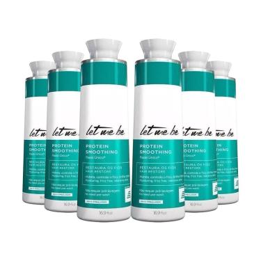 Imagem de Kit 6 Escovas Progressivas Let Me Be Passo Único 1 Litro