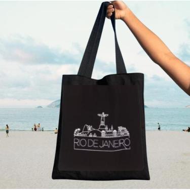 Imagem de Bolsa Ecobag 100% Algodão Tema Cristo Redentor - armazze