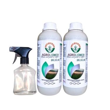 Imagem de Adubo Liquido Concentrado 1 LITRO / NPK 20.10.10 2UNI + Borrifador ( R