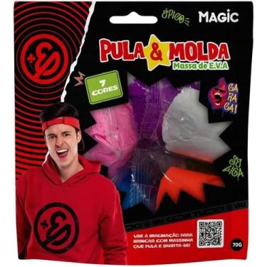 Imagem de Pula & Molda - Massa De E.V.A - 7 Cores - Enaldinho - Magic Kids