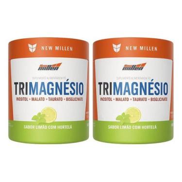 Imagem de Kit 2x Tri Magnesio 180g Limão Com Hortelã New Millen