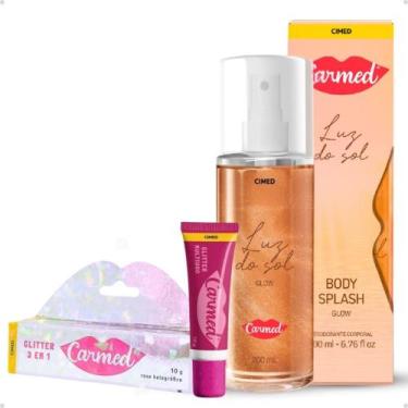 Imagem de Kit Carmed: 01 Body Splash Luz do Sol 200ml e 01 Hidratante Labial Gli