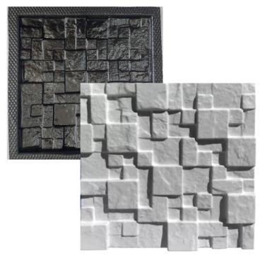 Imagem de Forma De Gesso E Cimenticia  Pedrinha Brinde 2 Peca E Gratis - Mazza T