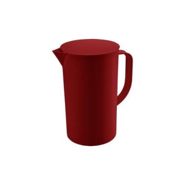 Imagem de Jarra Com Tampa Coza Casual 2 Litros Vermelho Bold