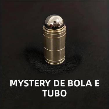 Imagem de Bola De Latão E Tubo Mistério Close up Truque De Mágica Ilusão Brinque