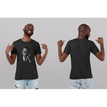 Imagem de Camiseta malcom x algodão t-shirt unissex - ELSA NAVES, Preto, P