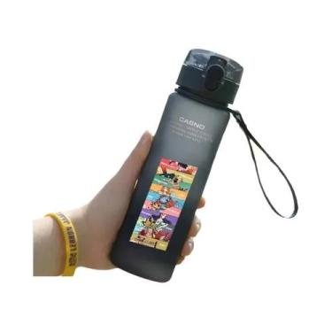 Imagem de Garrafa De Água Esportiva Portátil De Grande Capacidade Com Tampa Flip