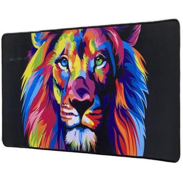 Imagem de Mousepad Deskpad Leão Gamer Unissex Modelo Moda Fashion Mouse Pad - Ha