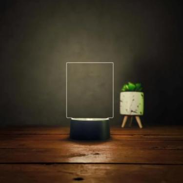 Imagem de Luminária Abajur Lousa Com Caneta Mágica Escrever personalizada