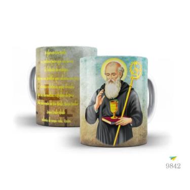 Imagem de Caneca Católica, Oração São Bento - Live