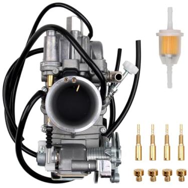 Imagem de Goodbest Novo carburador compatível com Honda XR400R 1998-2004 Kawasaki KLX351 Yamaha SR500 TT500 XT500 XT500 Pre Jetted Pumper Flat Slide Carburador Substituir 16100-KCY-762