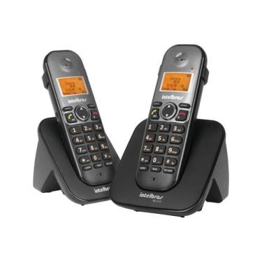 Imagem de Telefone S/ Fio Id + Ramal C/ Entrada P/ Fone De Ouvido Ts 5122 Preto 