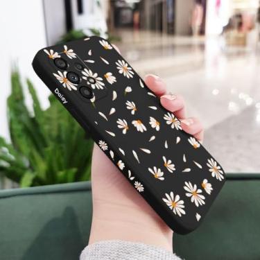 Imagem de Capa de telefone margaridas para Samsung A54 A34 A24 A73 A53 A33 A23 A56 A36 A26 A16 A14 A13 A06 A72 A52 A52S A32 A22 A15 A25 A35 A55 4G 5G, Preto 2, Para A54 5G