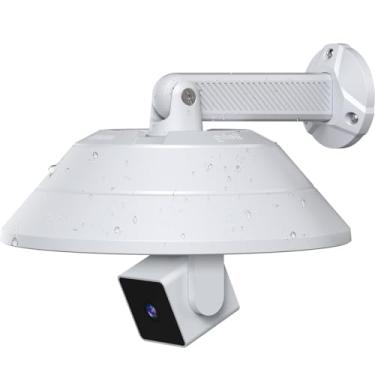 Imagem de Gcioii Suporte de parede e capa protetora à prova de intempéries para WYZE Cam Pan V3/V2/V1, Blink Mini Pan-Tilt, Eufy Cam E220, Kasa Indoor Pan e Tapo C200 (1 pacote branco, câmera não incluída)