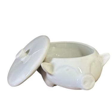Imagem de Porco Para Feijoada 2,5 Litros Feito de Cerâmica 13x32cm Grande - Cerâ
