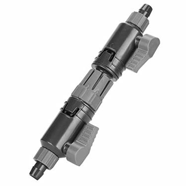 Imagem de Zerodis Conector de Plástico Aquário Tap Dupla Com Válvula de Controle de água Caixa de Armazenamento de Mangueira de Peixe para Filtro Aquário, Ajuste para a água de de Abdom (K-12/16mm)
