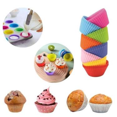 Imagem de Kit 72 Formas de Silicone Cupcake Muffins Bolinhos Empadinha - TOP RIO