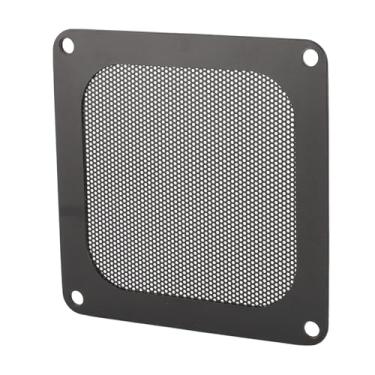 Imagem de Yosoo 4PCs Magnic Frame PC Mesh de Poeira do Ventilador, Rede de Fãs de Pvc Evite o Superaquecimento de Poeira Grades de Filtro Ventilado 3,66x3.66in Com Instalação de Parafuso (BLACK)