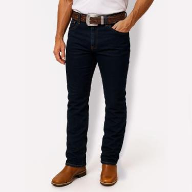 Imagem de Calça Country Jeans C/ Elastano Rodeio Montaria Amaciada Premium - MM 