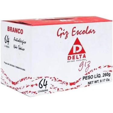Imagem de Giz Para Lousa Delta Anti Alergico 64 Un Branco - Reval