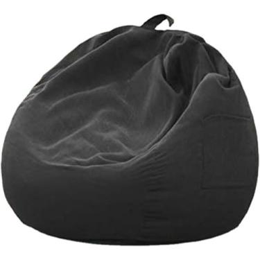 Imagem de Cadeira De Saco De Feijão Gigante De Armazenamento De Bichos De Pelúcia Capa De Cadeira De Saco De Feijão Substituição De Algodão Para Adultos, Light Blue, 94cm