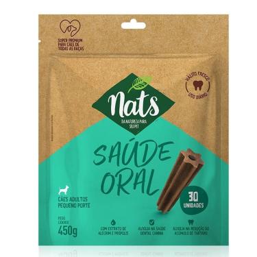 Imagem de Petisco Nats Saúde Oral Dental Cães Pequeno Porte 450g