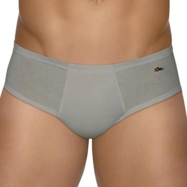 Imagem de Cueca Zorba Slip 172 Light 100% Algodão Com Abertura, Grafite, XG
