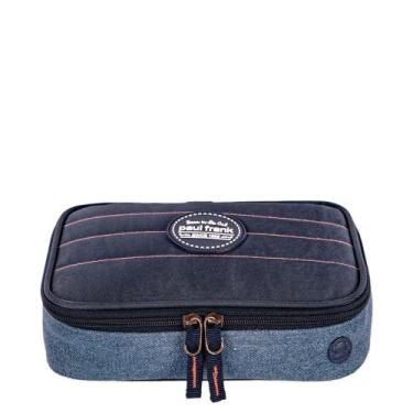 Imagem de Estojo Pual Frank em Jeans com Divisória - INMETRO - Sestini